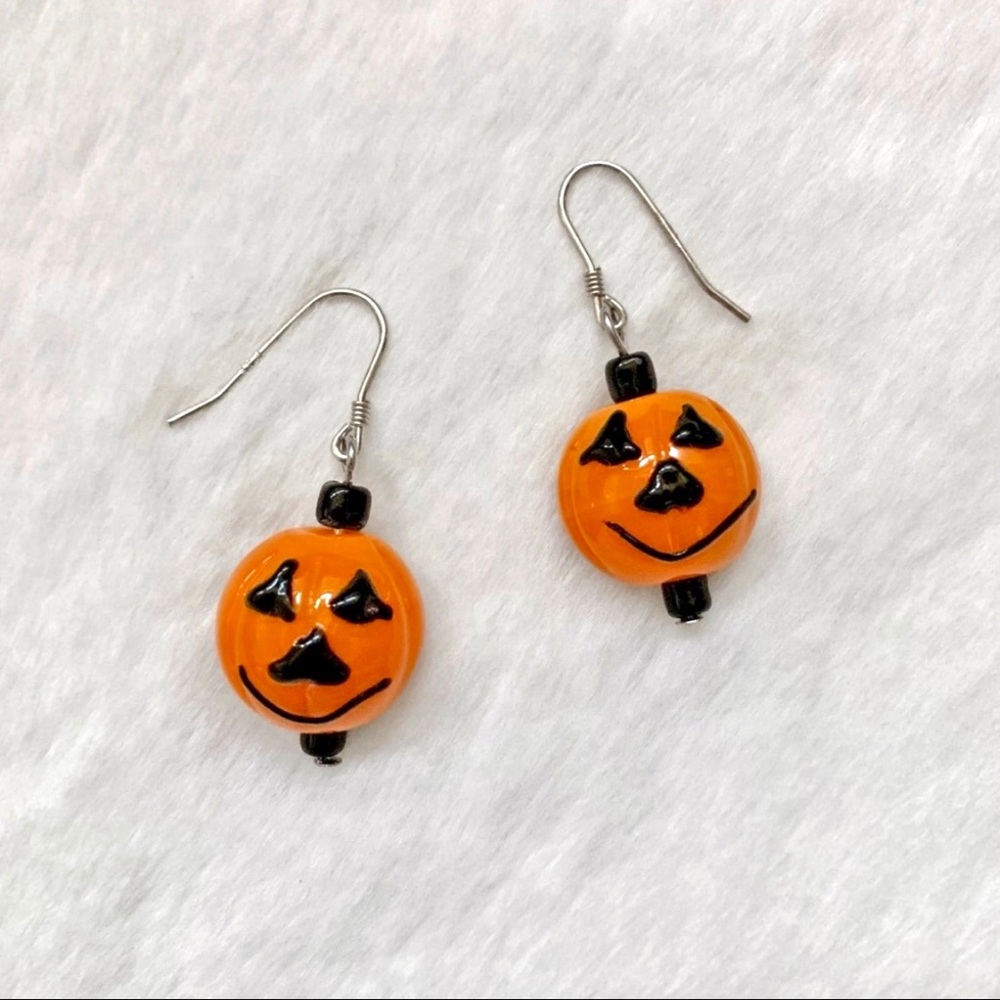 NEW Handmade Halloween Jack O’ Lantern Earrings